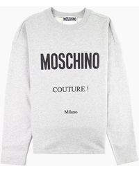Moschino - Couture Cotton Sweatshirt With Logo - Lyst