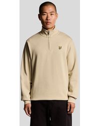 Lyle & Scott - Cotton Loopback 1/4 Zip Sweatshirt - Lyst