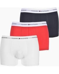 Tommy Hilfiger - 3-Pack Signature Cotton Boxer Trunks - Lyst
