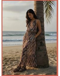 Nooki Design - Freda Printed Maxi Dress - Lyst