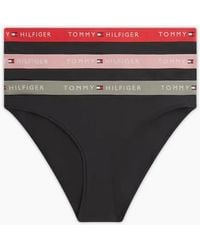 Tommy Hilfiger - 3-Pack Th Cotton Bikini Briefs, With//Sage - Lyst