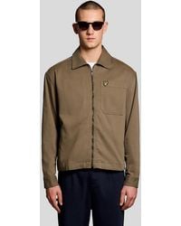 Lyle & Scott - Lightweight Enzyme Wash Overshirt - Lyst