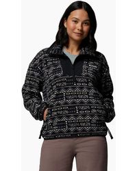 Columbia - Sequoia Grove Printed Half Zip Polyester Fleece Pullover - Lyst
