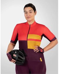 Endura - Mock Neck Short Sleeve Slim Fit Athletic Jersey - Lyst