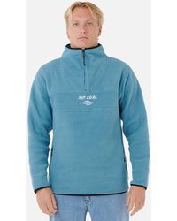 Rip Curl - Rip Curl Bells Logo Polar Half Zip Fleece - Lyst