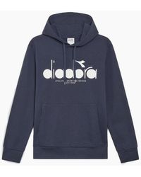 Diadora - Logo Denim Hoodie - Lyst