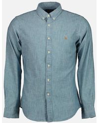 Ralph Lauren - Slim Fit Chambray Shirt - Lyst