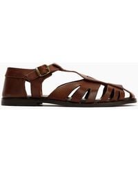 Hudson Jeans - Nova Veg Tanned Leather Sandal - Lyst