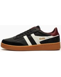 Gola - Classics Contact Leather Trainers Burgundy - Lyst
