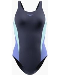 Speedo - Ladies Splice 2.0 Colour Block One Piece Swimsuit - Lyst