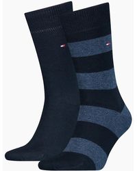 Tommy Hilfiger - 2-Pack Rugby Stripe Socks, Dark - Lyst