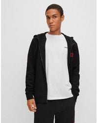 BOSS - Hugo Daple212 Zip Through Hoodie - Lyst