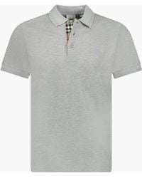 Burberry - 'Eddie' Tb Check Placket Polo-Shirt - Lyst