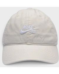 Nike - Sb Club Unstructured Skate Cap Light Bone - Lyst