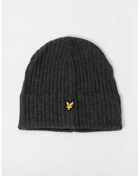 Lyle & Scott - Lyle & Scott Knitted Ribbed Beanie - Lyst