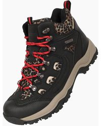 Mountain Warehouse - Ladies Adventurer Leopard Print Faux Suede Waterproof Walking Boots - Lyst