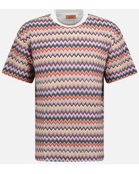 Missoni - Knitted Zig Zag T-Shirt Colour - Lyst