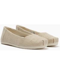 TOMS - Alpargata Ballet Canvas Champagne Espadrilles - Lyst
