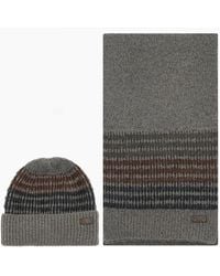 Barbour - Branton Beanie & Scarf Set - Lyst