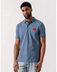 BOSS - Hugo Dereso222 Cotton Piqué Slim-Fit Polo Shirt With Logo Label - Lyst