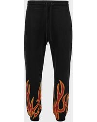 Palm Angels - Graffiti Flames Sweatpants - Lyst