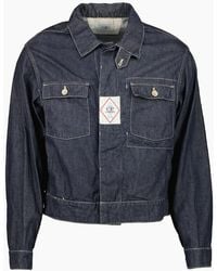C.P. Company - Denim Logo Patch Jacket - Lyst