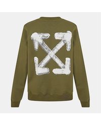 Off-White c/o Virgil Abloh - Crew Neck Long Sleeve Regular Fit Sweatshirt - Lyst