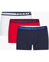 Tommy Hilfiger - 3-Pack Boxer Trunks, Blazer Tango Pvh - Lyst