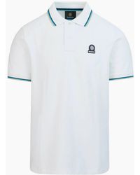 Sandbanks - Tipped Badge Pique Polo S1-26 - Lyst