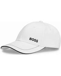 BOSS - Boss Cap-1 Cotton-Twill Cap With Logo Detail Nos - Lyst