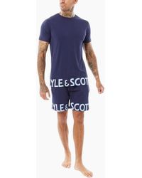 Lyle & Scott - Lyle & Scott Lounge Set T-Shirt Shorts Sleepwear Loungewear Summer New - Lyst