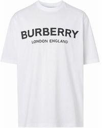 Burberry - London Letchford Logo Print T-Shirt - Lyst