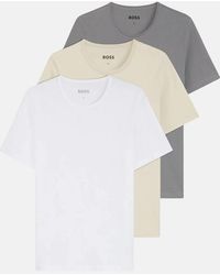 BOSS - Boss 3-Pack Cotton T-Shirts - Lyst