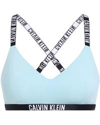Calvin Klein - Intense Power Lightly Lined Bralette, Ether - Lyst