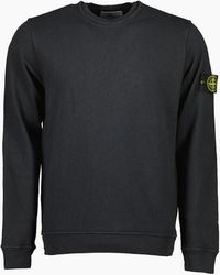 Stone Island - Malfile Fleece 'Old' Effect Sweatshirt - Lyst