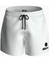 Philipp Plein - Plein Sport Basic Logo Medium Boardshort Swim Shorts - Lyst