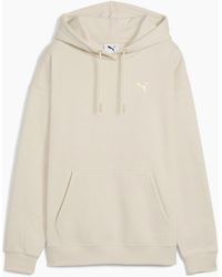 PUMA - Maximal Metallic Comfort Tech Fleece Overhead Hoodie - Lyst
