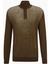 BOSS - Funnel Neck Long Sleeve Regular Fit Sweater - Lyst
