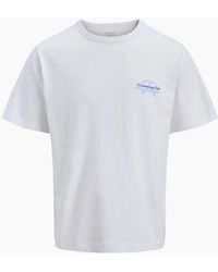 Jack & Jones - Jornantucket Script Chest Tee Bright - Lyst
