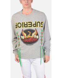 DIESEL - S Fremont Sweatshirts Oversized Pull On Crew Neck Long Sleeve Jumper - Lyst
