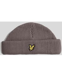 Lyle & Scott - Cotton Ribbed Beanie - Lyst