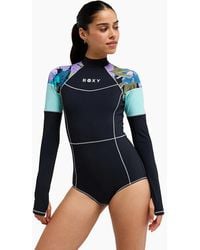 Roxy - Essentials Long Sleeve Swimsuit - Lyst