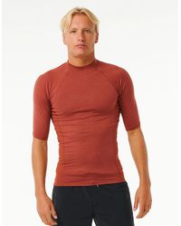 Rip Curl - Rip Curl Dawn Patrol Upf 50 Perf Short Sleeve Rash Vest - Lyst
