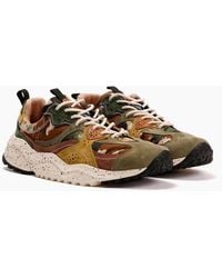 Flower Mountain - Wave Suede Camouflage Trainers - Lyst