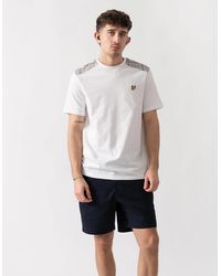 Lyle & Scott - Lyle & Scott Check Panelled T-Shirt - Lyst