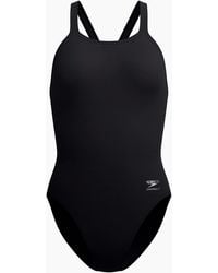 Speedo - Ladies Solid Leaderback One Piece Swimsuit - Lyst