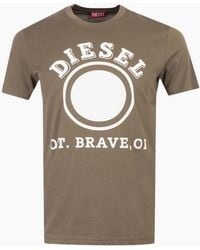 DIESEL - 1976 Varsity Logo Ivy T-Shirt - Lyst