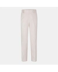 BOSS - Genius Solid Patterned Straight Chinos - Lyst