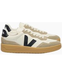 Veja - V-90 O.T. Leather Trainer Pure//Natural - Lyst