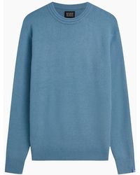 Scotch & Soda - Soft Knit Regular Fit Pullover Adriatic - Lyst